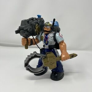 Fisher Price Rescue Heroes  Captain Cuffs 1998 Mattel Action 6" Figure Vintage